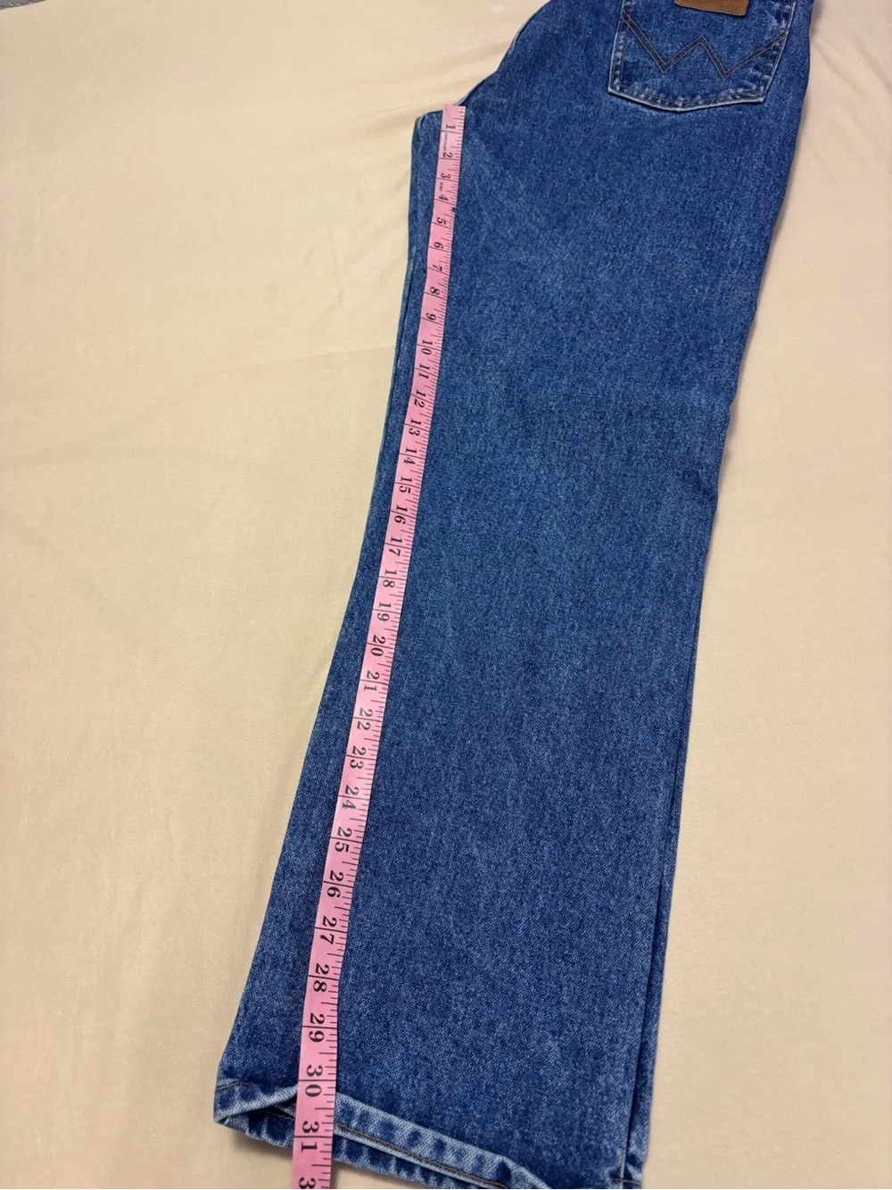Wrangler Flame Resistant Men's Straight-Leg Blue Denim Jeans Size 33 x 30